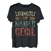 Lustiger personalisierter Name Shirt Kings Are Named Cecil T-Shirt