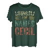 Lustiger personalisierter Name Shirt Kings Are Named Cecil T-Shirt