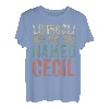 Lustiger personalisierter Name Shirt Kings Are Named Cecil T-Shirt