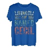 Lustiger personalisierter Name Shirt Kings Are Named Cecil T-Shirt