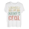 Lustiger personalisierter Name Shirt Kings Are Named Cecil T-Shirt