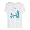 Herren Unterschätze niemals einen alten Mann mit einer Angelrute Dad Angler T-Shirt
