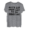 Wavy It's A Good Day To Go Fishing Angler Spruch T-Shirt