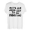 Wavy It's A Good Day To Go Fishing Angler Spruch T-Shirt