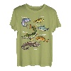 Angler-Fischer-Design mit Fischarten T-Shirt