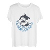 Lustiges T-Shirt, Wal, Hai, lustig, niedlich, Waren, Kleidung, Geschenk, Herren, Original, Sommer T-Shirt