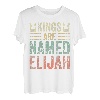Lustiger personalisierter Name Shirt Kings Are Named Elijah T-Shirt