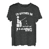 I'd Rather Be Fishing (Censored) - lustiger Angler T-Shirt