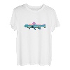 Fliegenfischen Forellenangeln Grafik Outdoor Angeln T-Shirt