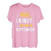 Reel Kings Are Born in September Angeln Geburtstag T-Shirt