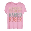 Lustiger personalisierter Namens-Shirt Kings Are Named Roger T-Shirt