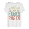 Lustiger personalisierter Namens-Shirt Kings Are Named Roger T-Shirt