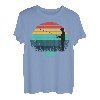 Frottee Angeln Vintage Retro Sonnenuntergang Name für Herren T-Shirt