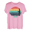 Frottee Angeln Vintage Retro Sonnenuntergang Name für Herren T-Shirt