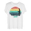 Frottee Angeln Vintage Retro Sonnenuntergang Name für Herren T-Shirt
