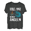 Coole Jungs gehen Angeln lustiges Fische Sportfischer Angler T-Shirt