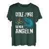 Coole Jungs gehen Angeln lustiges Fische Sportfischer Angler T-Shirt