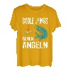 Coole Jungs gehen Angeln lustiges Fische Sportfischer Angler T-Shirt