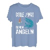 Coole Jungs gehen Angeln lustiges Fische Sportfischer Angler T-Shirt