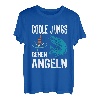 Coole Jungs gehen Angeln lustiges Fische Sportfischer Angler T-Shirt