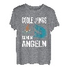 Coole Jungs gehen Angeln lustiges Fische Sportfischer Angler T-Shirt