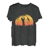 Herren Angler Sonnenuntergang Fischer Angel T-Shirt