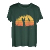 Herren Angler Sonnenuntergang Fischer Angel T-Shirt