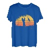 Herren Angler Sonnenuntergang Fischer Angel T-Shirt