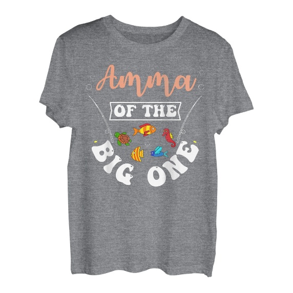 Amma Of The Big One Angeln, Geburtstagsparty, Geburtstagsfeier T-Shirt
