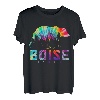 Boise Idaho Tie Dye Bear Pride Outdoor Wandern Natur Vintage T-Shirt
