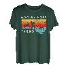 Retro Boxer Hund Angeln Buddy Mans Best Friend Fisherman T-Shirt