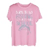 Angelshirt Born To Go Fishing Forced To Go To School T-Shirt