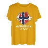 Norwegen Experte Flagge Skandinavien Urlaub T-Shirt