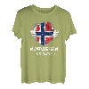 Norwegen Experte Flagge Skandinavien Urlaub T-Shirt