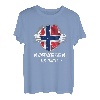 Norwegen Experte Flagge Skandinavien Urlaub T-Shirt