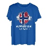 Norwegen Experte Flagge Skandinavien Urlaub T-Shirt