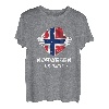 Norwegen Experte Flagge Skandinavien Urlaub T-Shirt