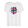 Norwegen Experte Flagge Skandinavien Urlaub T-Shirt