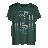 Herren Retro Patriotische Rolle Cool Poppy For Best Daddy Father's Day T-Shirt