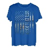 Herren Retro Patriotische Rolle Cool Poppy For Best Daddy Father's Day T-Shirt