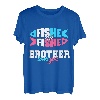 Geschlecht Ideen enthüllen Fische oder Fische BROTHER liebt dich Angeln T-Shirt