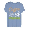 Erst Kaffee, dann Angeln Lustiger Fischer T-Shirt