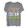 Erst Kaffee, dann Angeln Lustiger Fischer T-Shirt