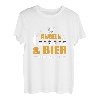 Herren Angeln Und Bier Darum Bin Ich Hier Angler Spruch Fischen Fun T-Shirt