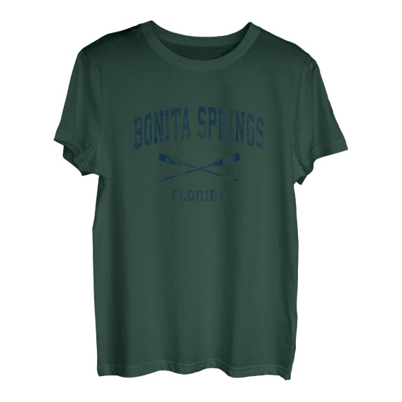 Bonita Springs Florida Vintage nautische Paddel Sportruder T-Shirt