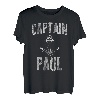 Herren Lustiges personalisiertes Bootsshirt mit Vorname Captain Paul T-Shirt