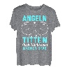 Angeln Ist Wie Titten Lustiger Angler Fischer Spruch T-Shirt