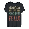Lustiger personalisierter Name Shirt Kings Are Named Felix T-Shirt