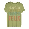 Lustiger personalisierter Name Shirt Kings Are Named Felix T-Shirt