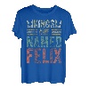 Lustiger personalisierter Name Shirt Kings Are Named Felix T-Shirt